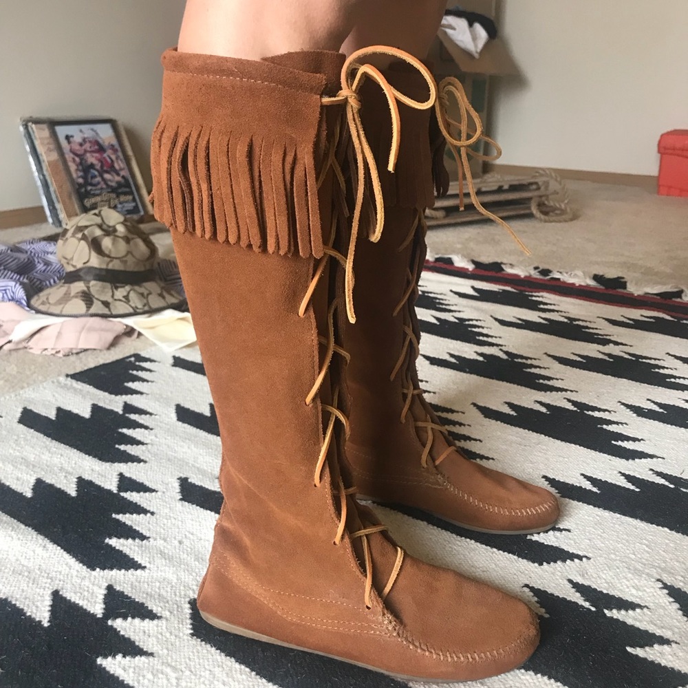 Minnetonka Knee-high Moccasins